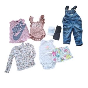 Baby Girl's Mixed Summer Clothing 12-24 months